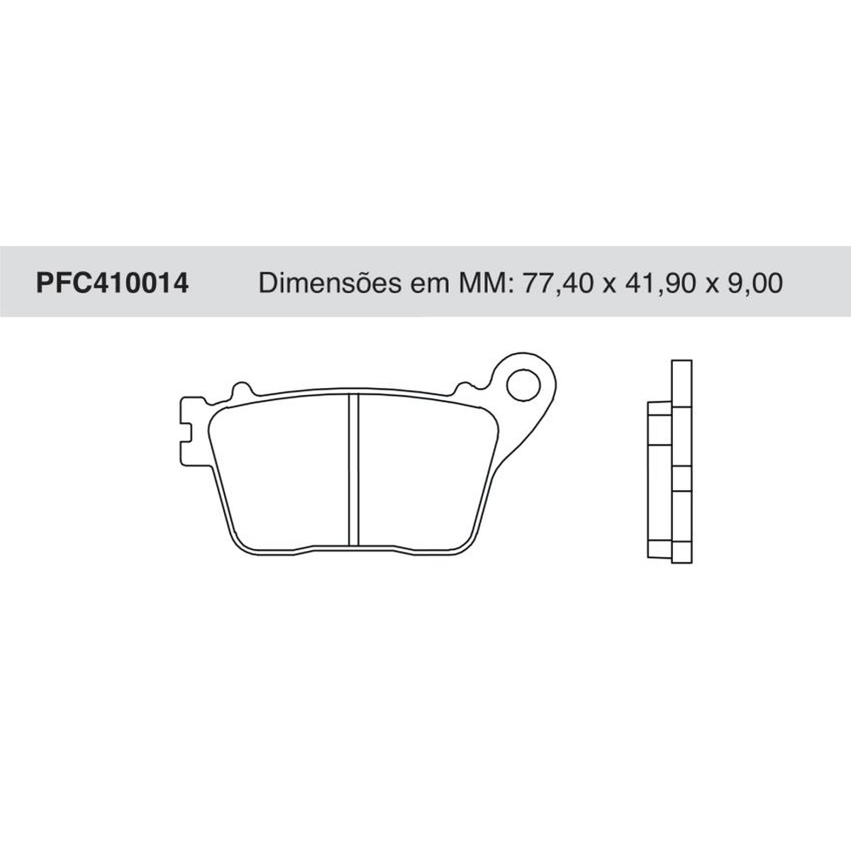 Jogo de Pastilha de Freio Traseira para Honda CB 600F Hornet - Cofap - PFC410014