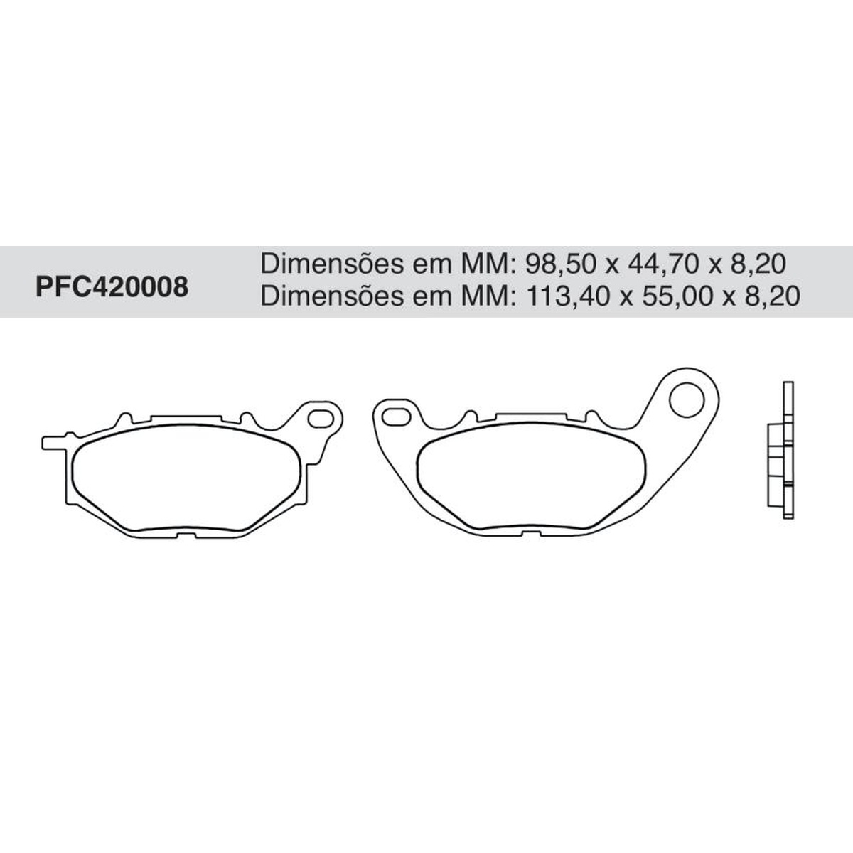 Jogo De Pastilha De Freio Dianteira - Cofap - PFC420008