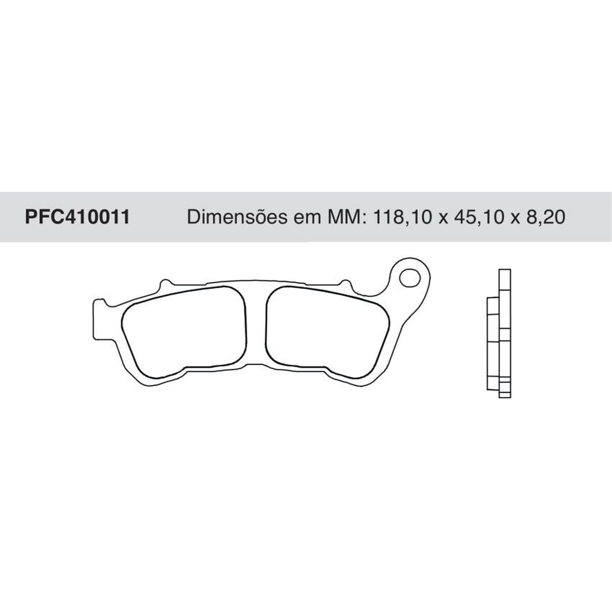 Jogo de Pastilha de Freio Dianteira para Honda XL 700V TRANSALP - Cofap - PFC410011