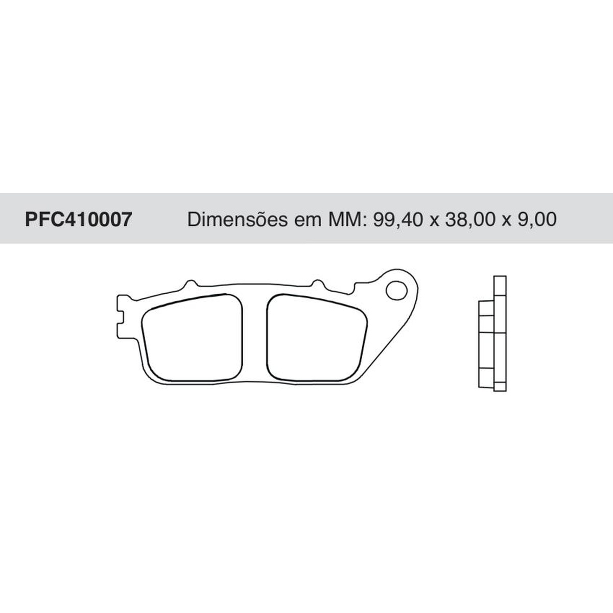 Jogo de Pastilha de Freio Traseira para Honda CB 1000R - Cofap - PFC410007
