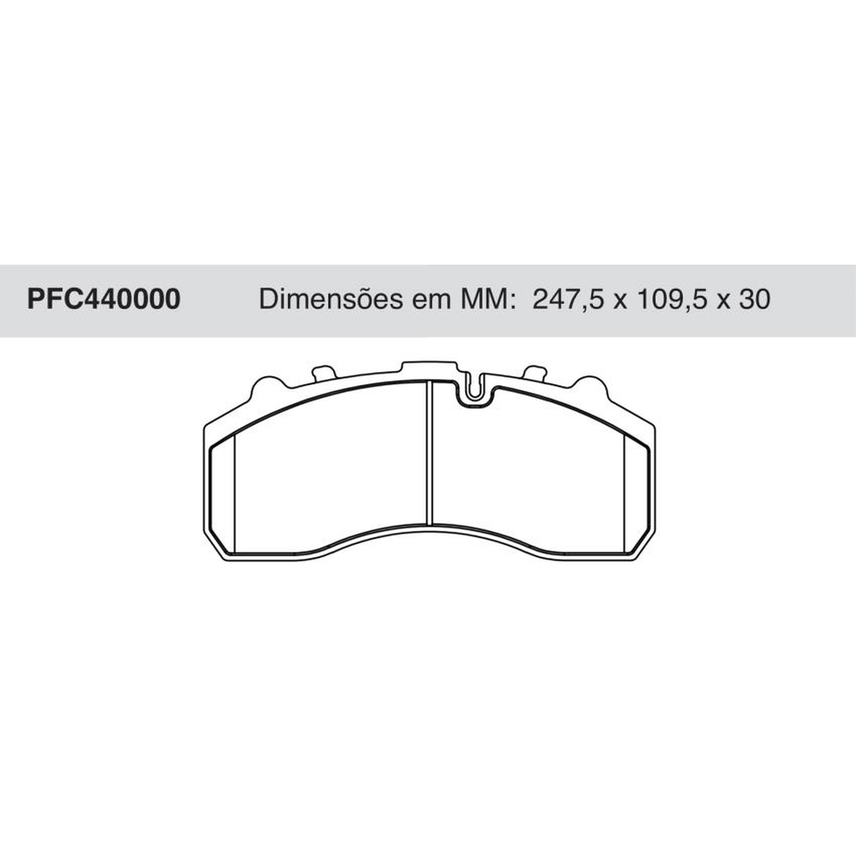 Jogo de Pastilhas de Freio - Cofap - PFC440000