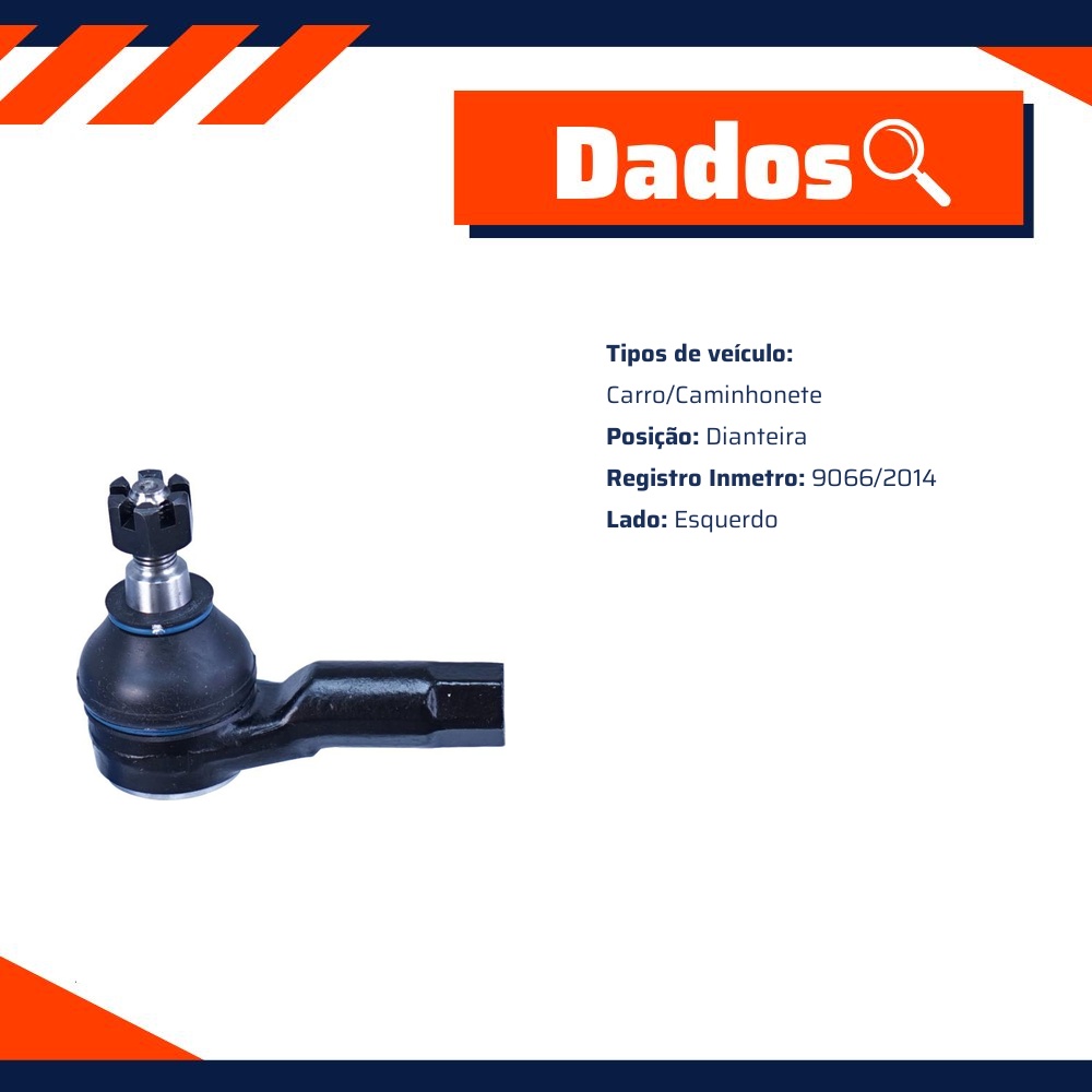 Terminal de Direção Dianteiro para KIA Picanto - Cofap - TDC33000M