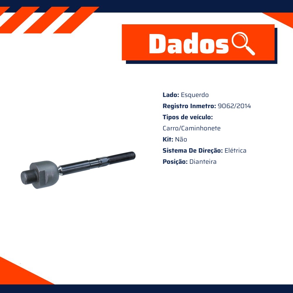 Terminal Axial Dianteiro para Honda Civic - Cofap - TAC10012M