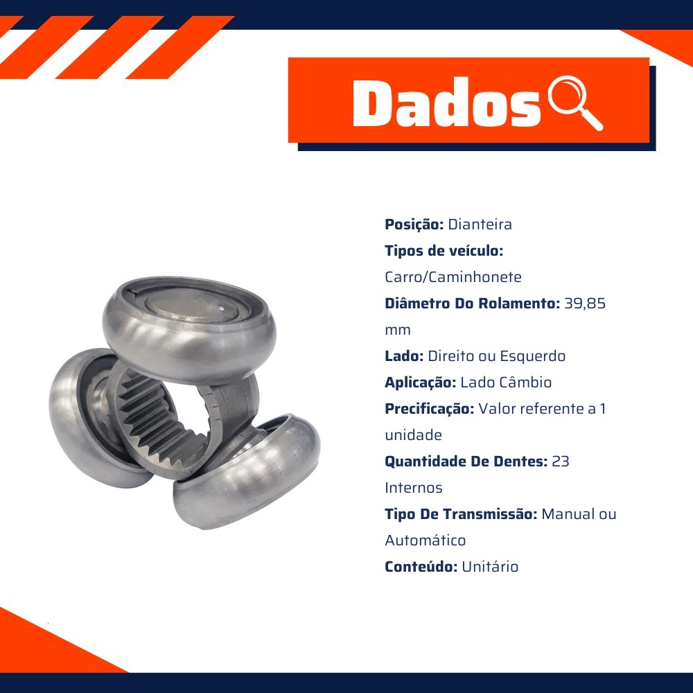 Trizeta Dianteira Lado Câmbio para Ford Focus e Focus Sedan - Cofap - TRC08520