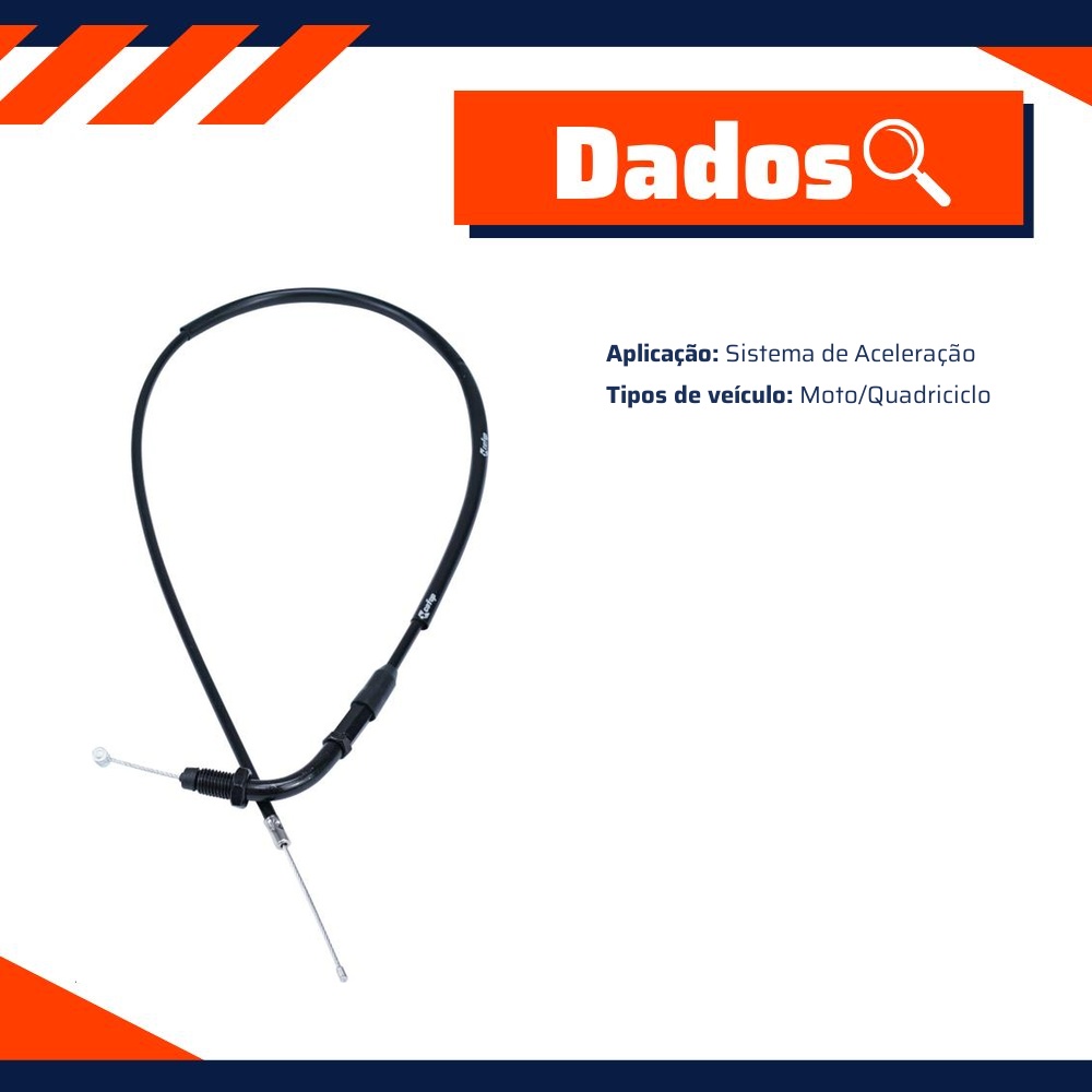Cabo do Acelerador para Honda Pop 100 - Cofap - CCC41039