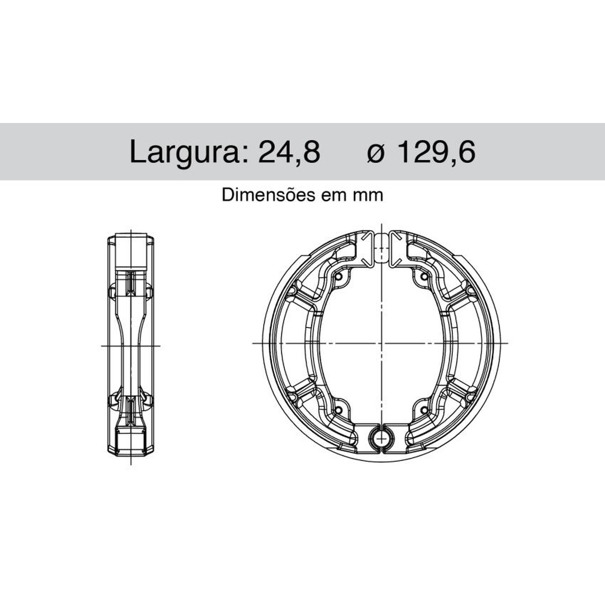 Sapata De Freio Traseira - Cofap - SFC410012
