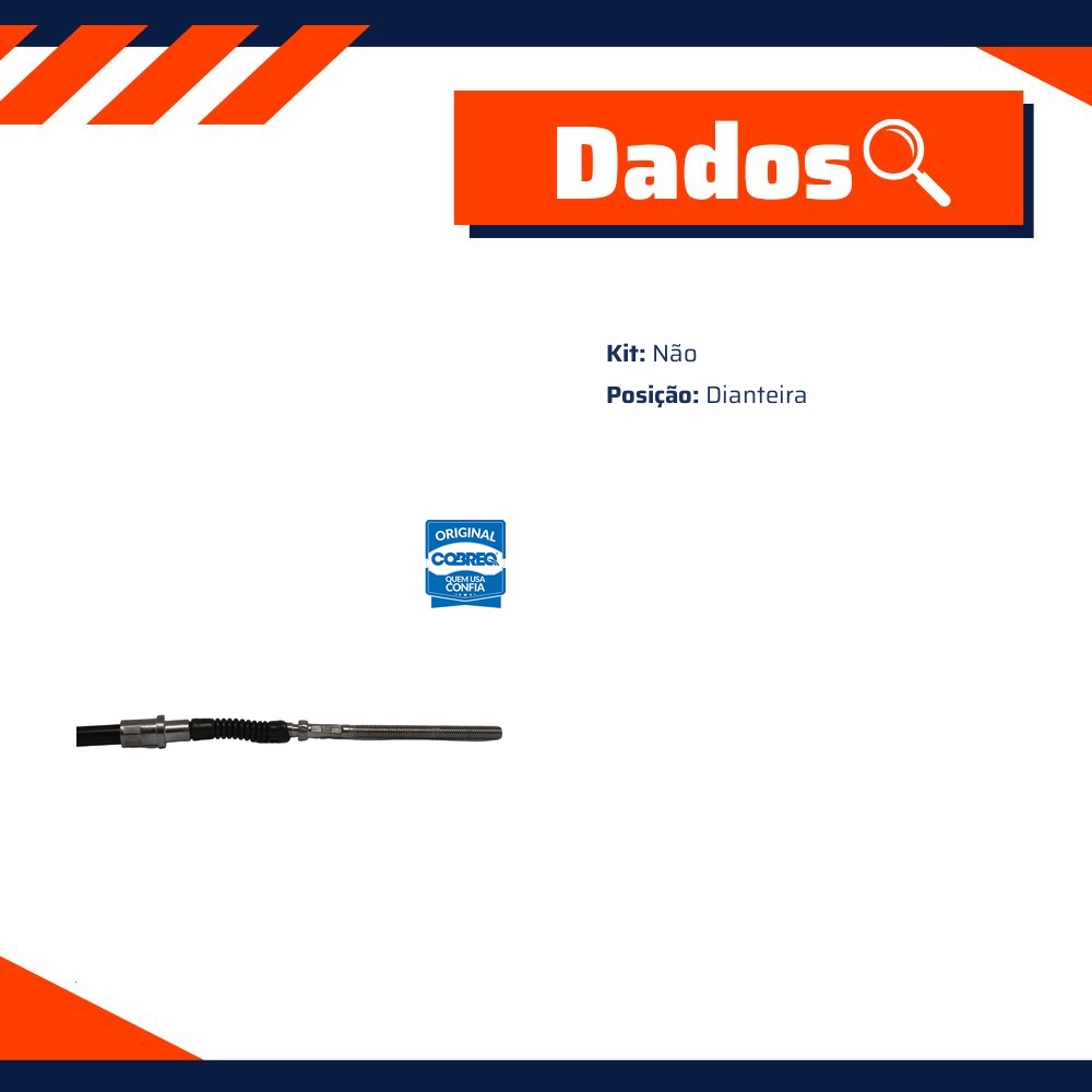 Cabo do Freio para Honda CG 150 - Cobreq - 0001-CABOF