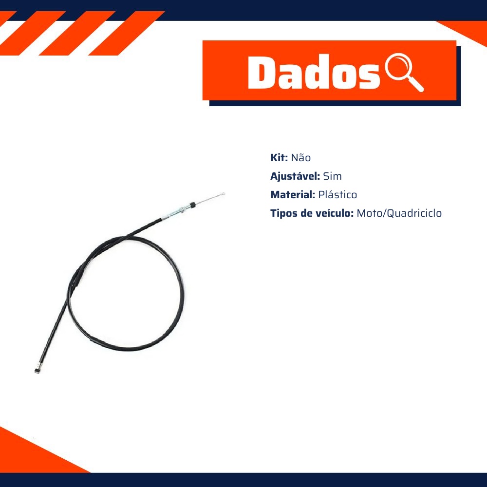 Cabo de Embreagem para Honda XR 200 - Cobreq - 0005-CABOE