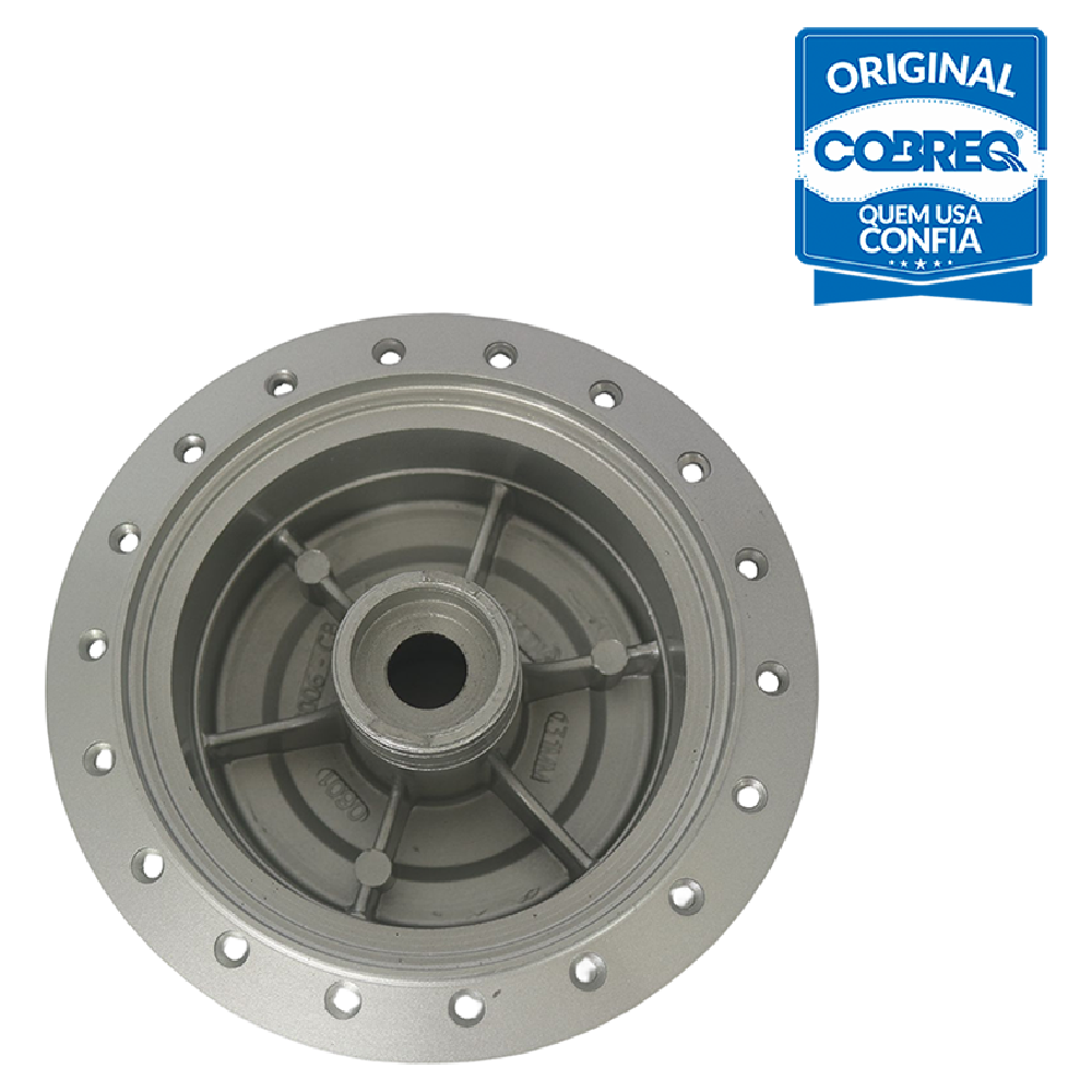 Cubo de Roda Dianteiro 36 Furos sem Rolamento para Honda CG 125 - Cobreq - 0006-CB