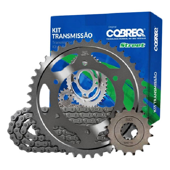 Kit Transmissão para Honda CG 125 - Cobreq - 0011-KR