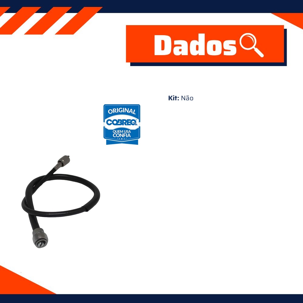 Cabo do Velocímetro para Suzuki Intruder 125 - Cobreq - 0024-CABOV