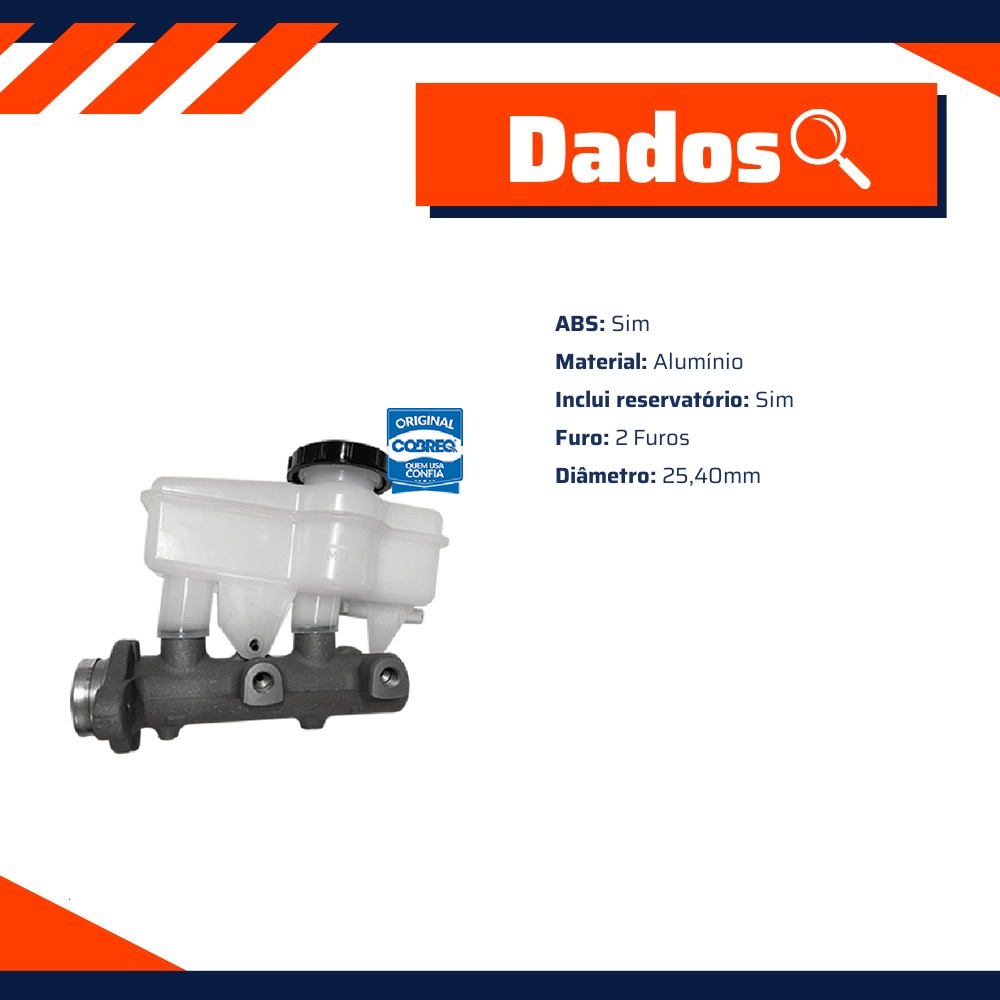 Cilindro Mestre Duplo para Nissan Frontier - Cobreq - 0078-CM