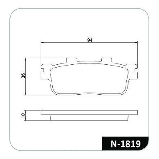 Pastilha de Freio para Dafra Next 250 e Roadwin 250R - Cobreq - N-1819
