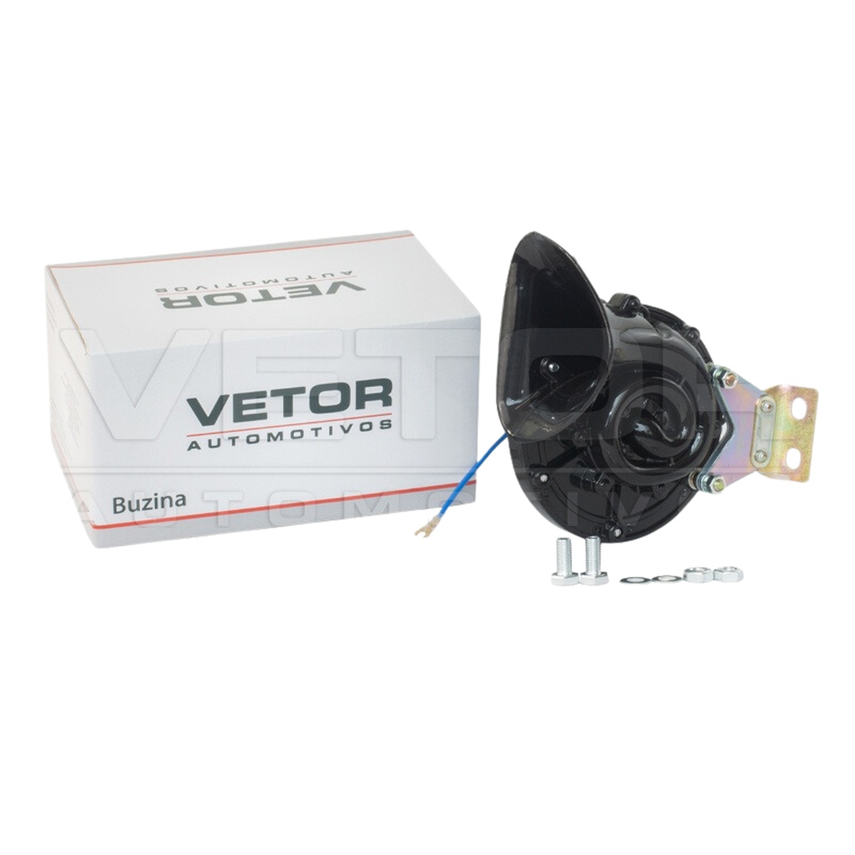 Buzina Eletrica Tipo Caracol Universal 24V - Vetor - VT061