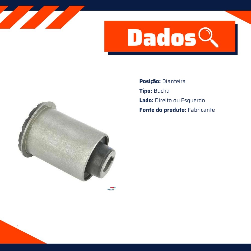 Bucha Diant. da Bandeja de Suspensao Diant. - Perfect - BCH0345