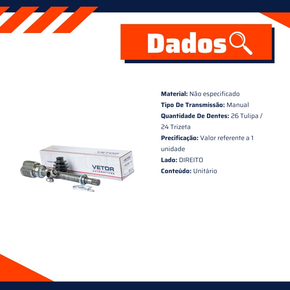 Tulipa Direita para Nissan Sentra - Vetor - VT5672
