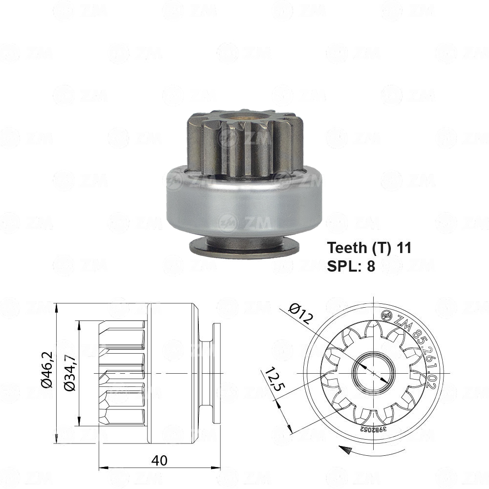 Impulsor de Partida - ZM - 8526102