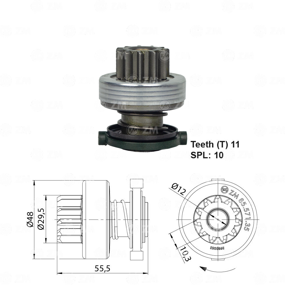Impulsor de Partida - ZM - 8557135