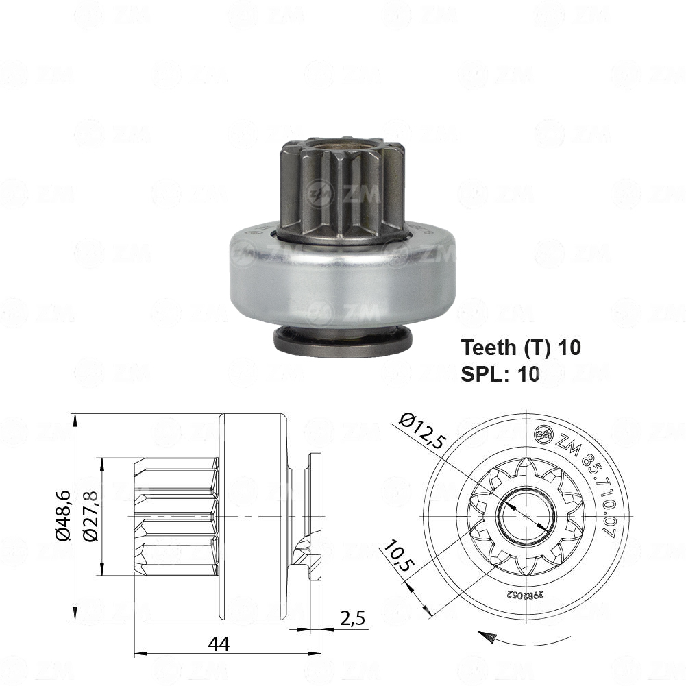 Impulsor de Partida - ZM - 8571007