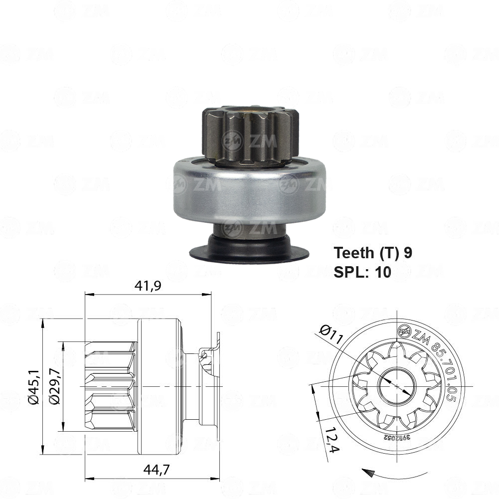 Impulsor de Partida - ZM - 8570105