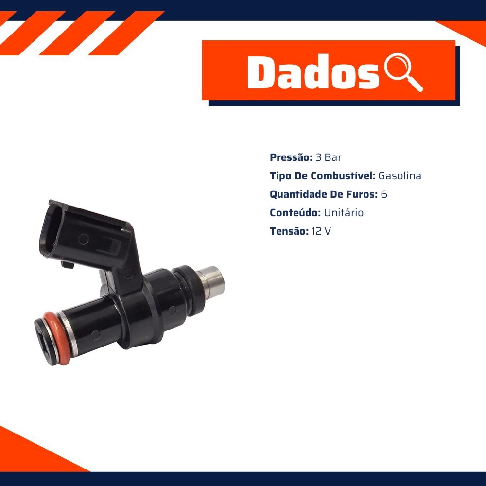 Bico Injetor para Honda Biz 125 - Gauss - GM26005