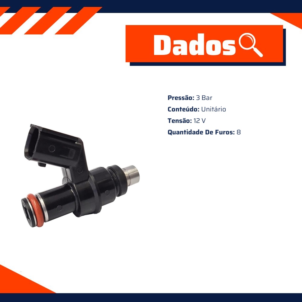 Bico Injetor para Honda CG 150 e NXR 150 BROS - Gauss - GM26008