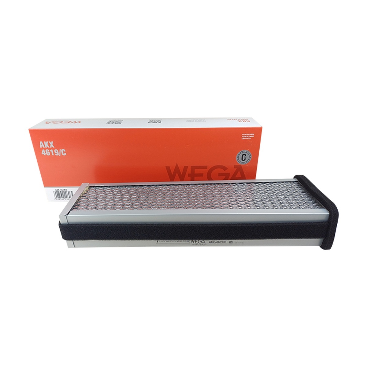 FIltro de Ar Condicionado Cabine com Carvão Ativado - Wega - AKX4619/C
