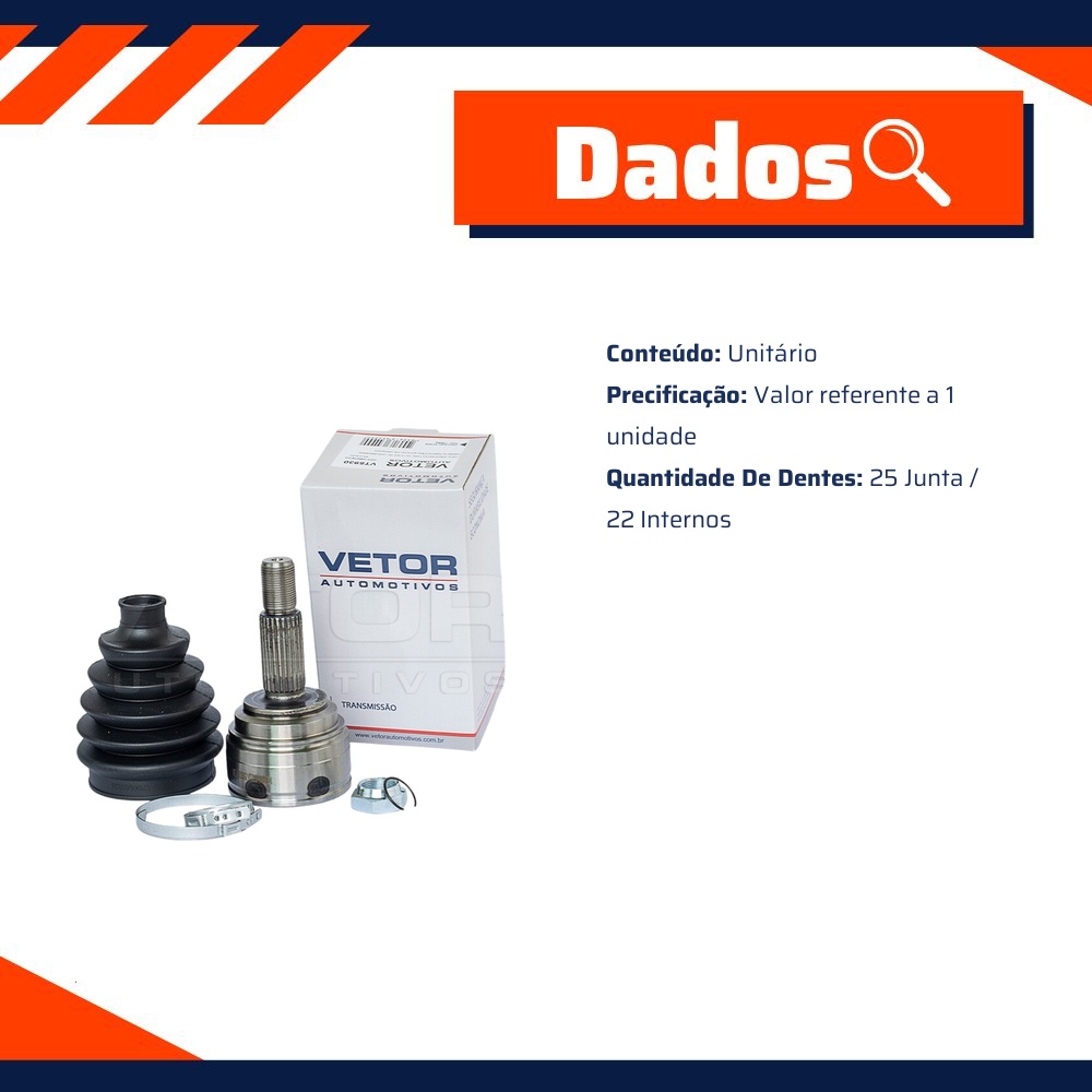 Junta Homocinetica para Ford Ka - Vetor - VT5930
