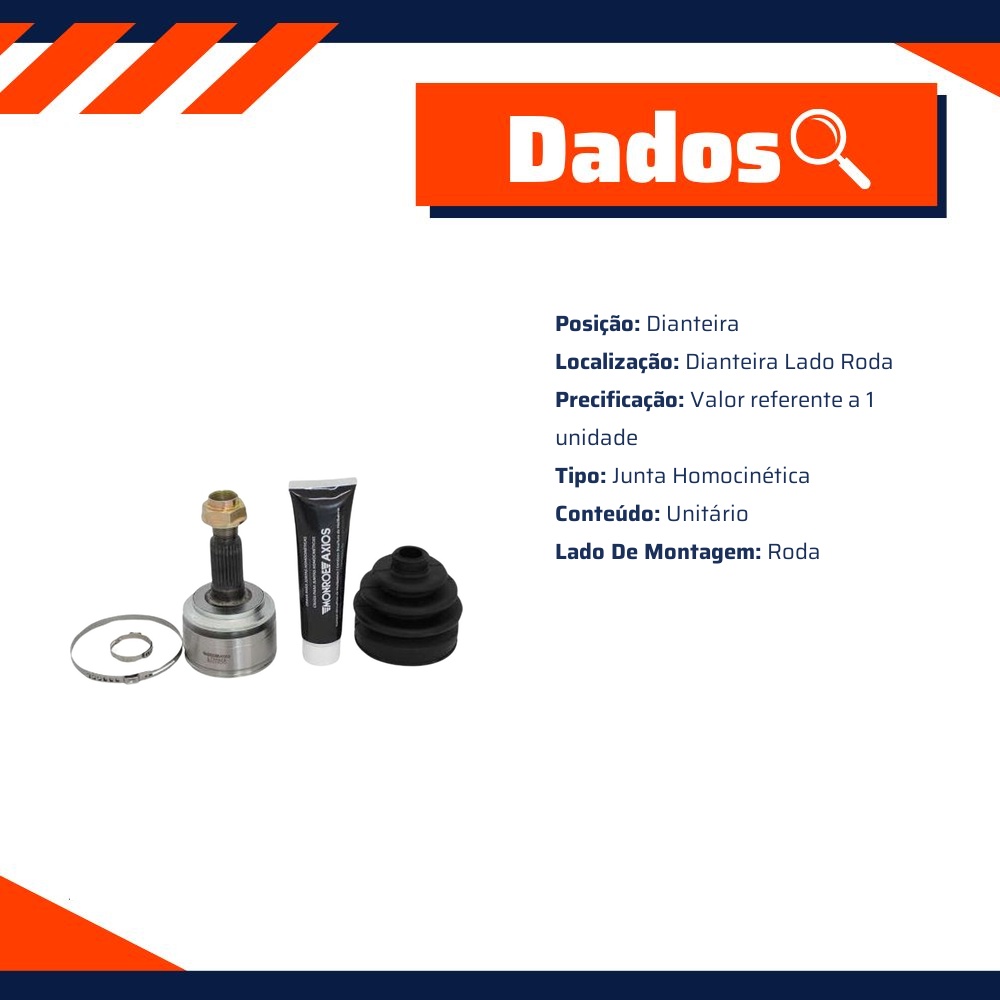 Junta Homocinetica para Honda Civic - Monroe Axios - LT30203