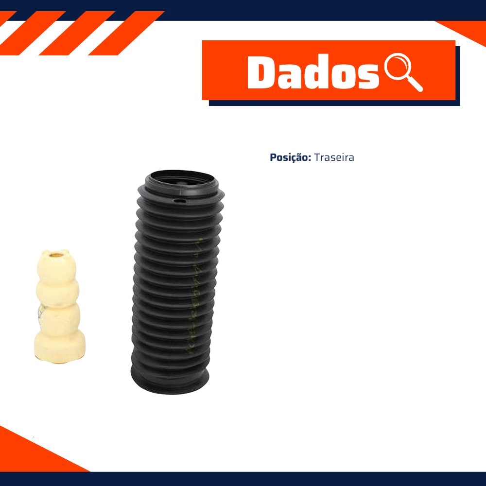 Kit Batente e Coifa para Amortecedor Traseiro para Fiat Argo e Pulse - Monroe Axios - LT90186
