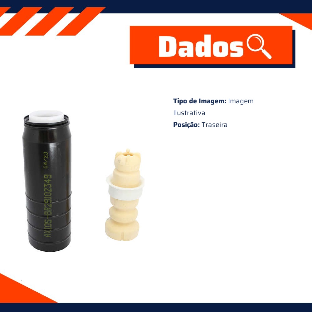 Kit Batente e Coifa para Amortecedor Traseiro para Fiat Cronos - Monroe Axios - LT90187