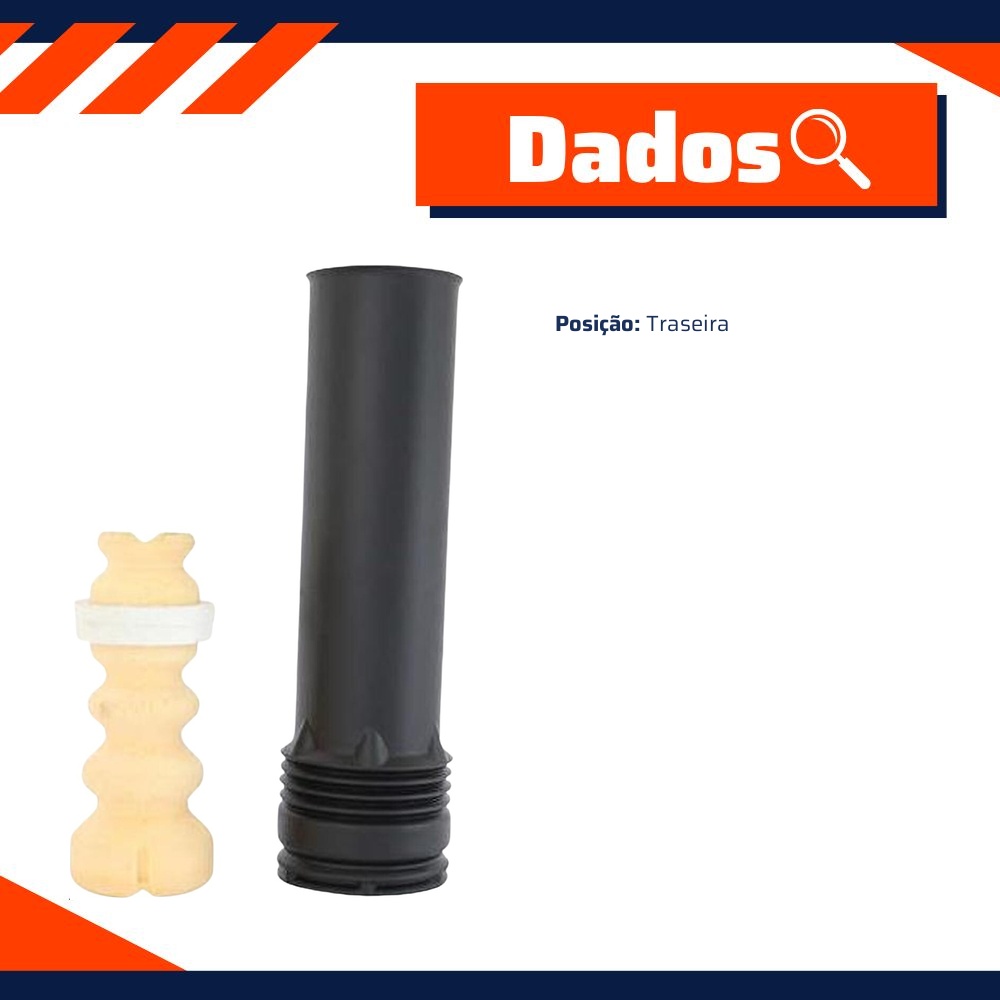 Kit Batente e Coifa para Amortecedor Traseiro para Chevrolet Cruze - Monroe Axios - LT90197