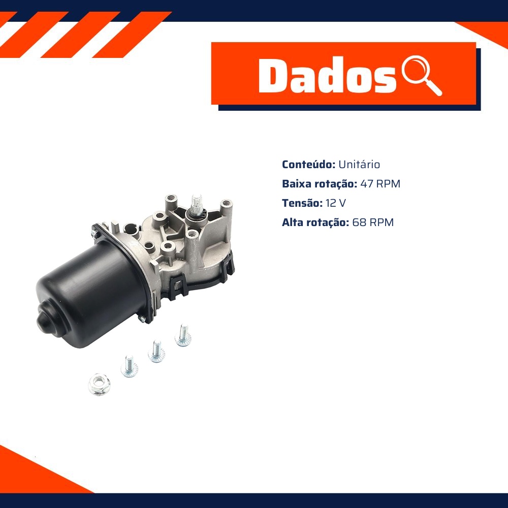 Motor do Limpador de Para-Brisas - Gauss - GE5301