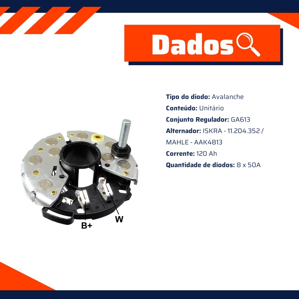 Placa de Diodos - Gauss - GA1613