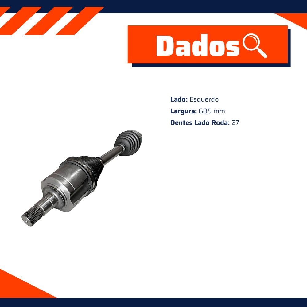 Semi Eixo Completo Lado Esquerdo para JEEP Commander - IMA - AL-1792