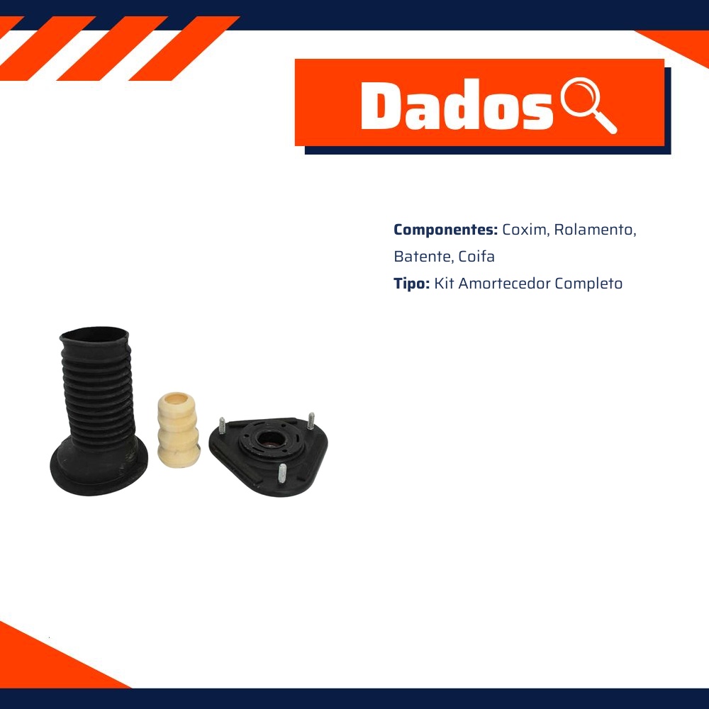 Kit Amortecedor Completo Coxim Rolamento Batente Coifa para Toyota Corolla - Monroe - LT90209
