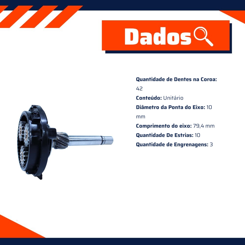 Planetária para Motor de Partida - Unifap - 11.327