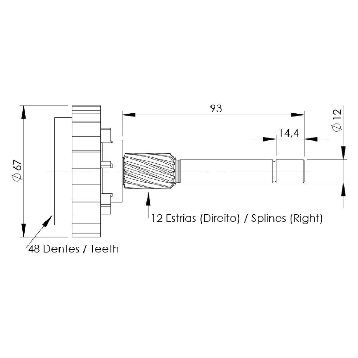 Planetária para Motor de Partida - Unifap - 14.910