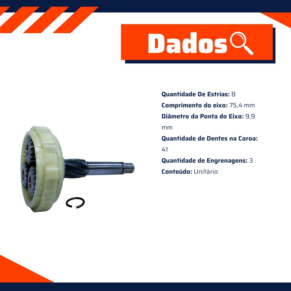 Planetária para Motor de Partida - Unifap - 15.102