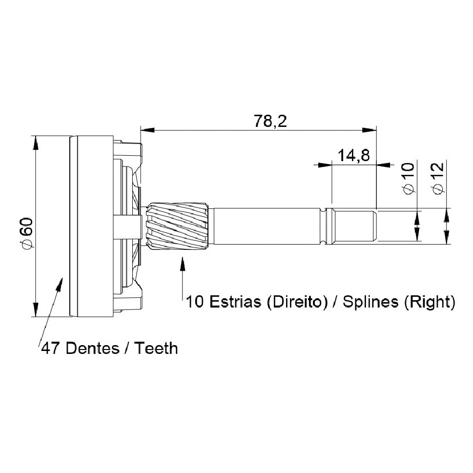 Planetária para Motor de Partida para Ford Fiesta e Focus - Unifap - 16.117