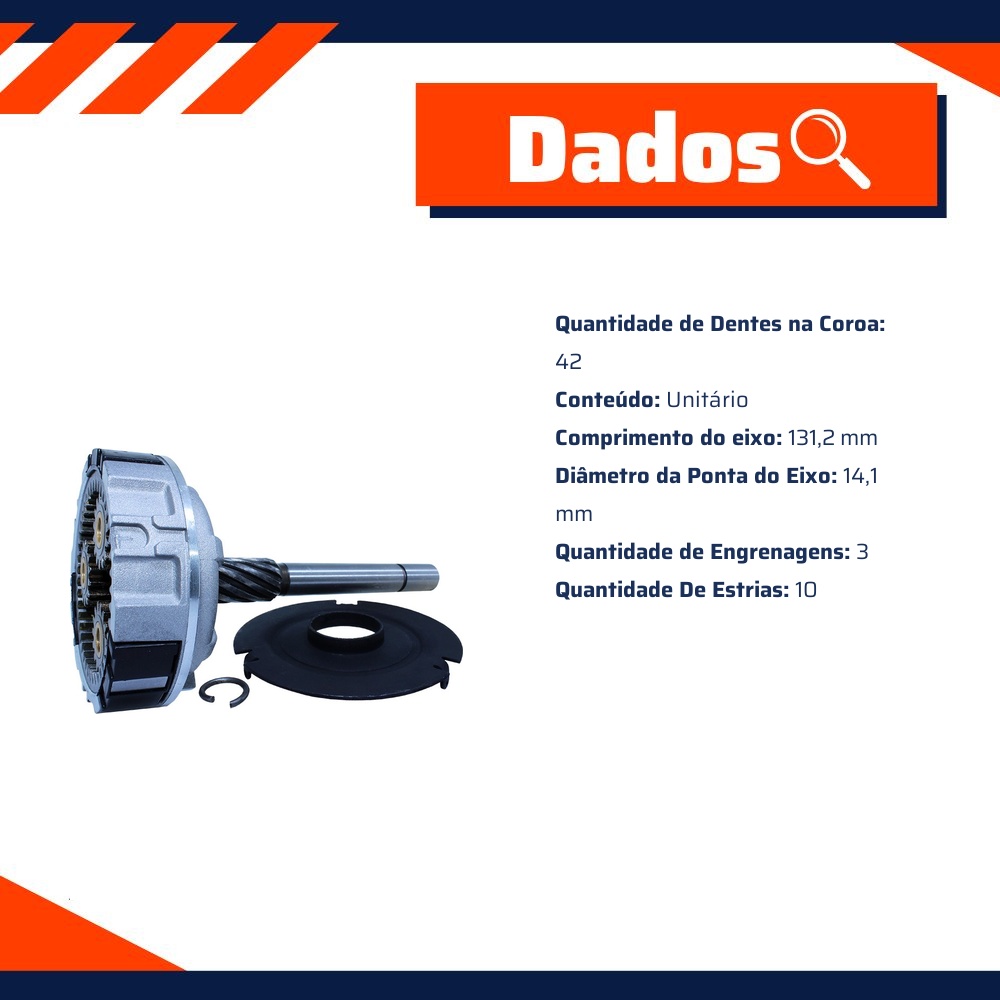 Planetária para Motor de Partida - Unifap - 18.446
