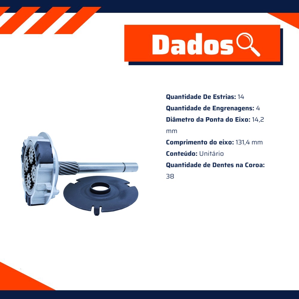 Planetária para Motor de Partida - Unifap - 18.622