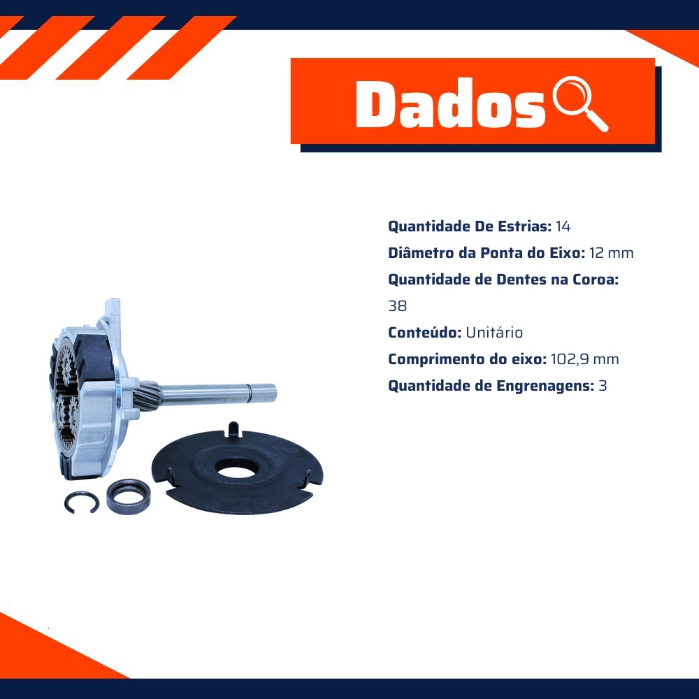 Planetária para Motor de Partida - Unifap - 18.628