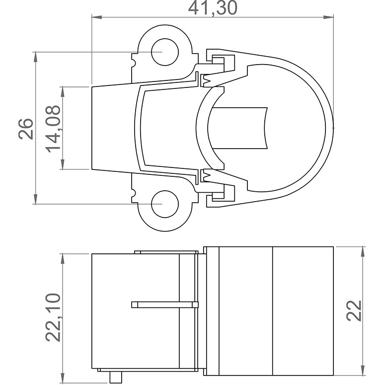 Porta Escovas para Alternador com 2 Escovas - Unifap - 2.225/2