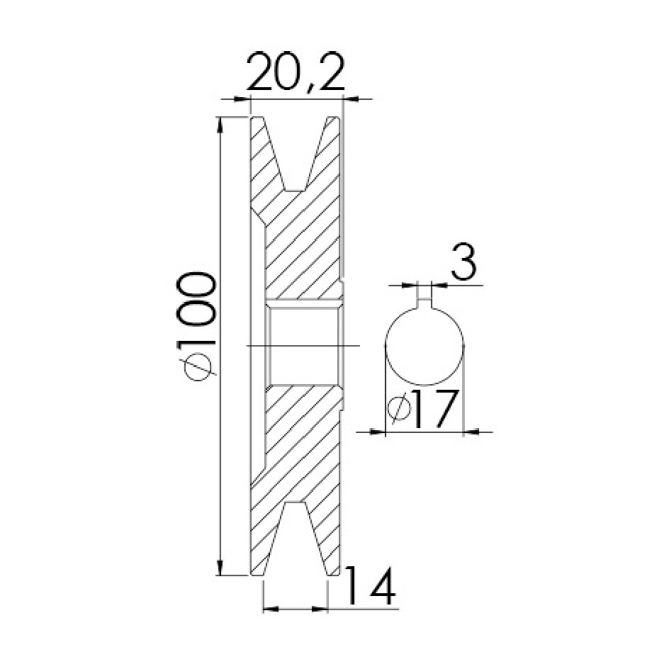 Polia para Alternador para Mercedes-Benz L 1111 - Unifap - 3.330