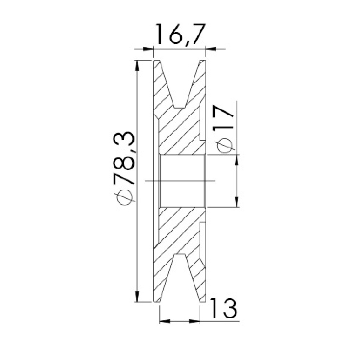 Polia para Alternador - Unifap - 3.386