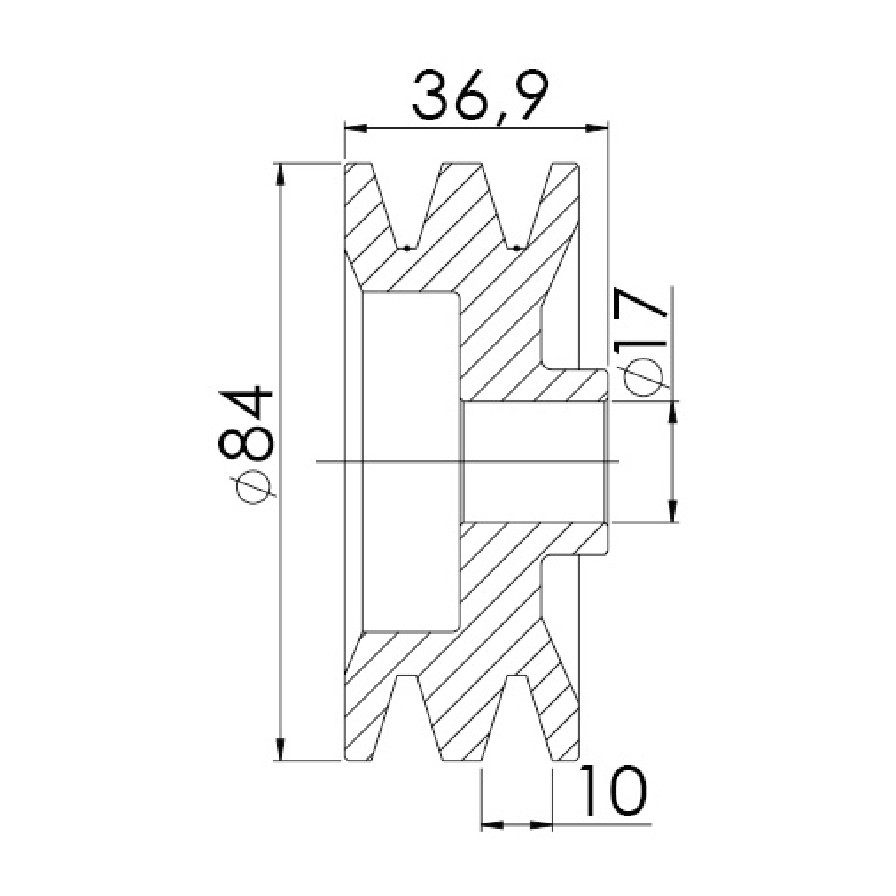 Polia para Alternador para Mitsubishi L200 e L300 - Unifap - 3.465