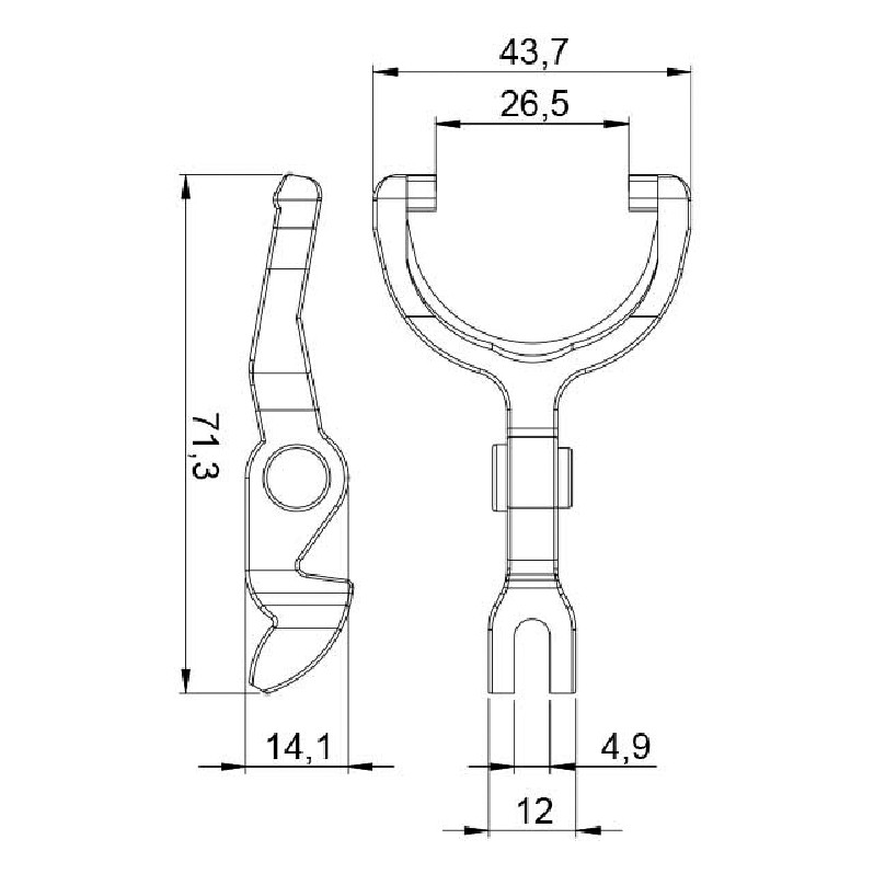 Garfo para Motor de Partida - Unifap - 4.440