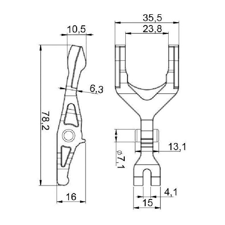 Garfo para Motor de Partida - Unifap - 4.473