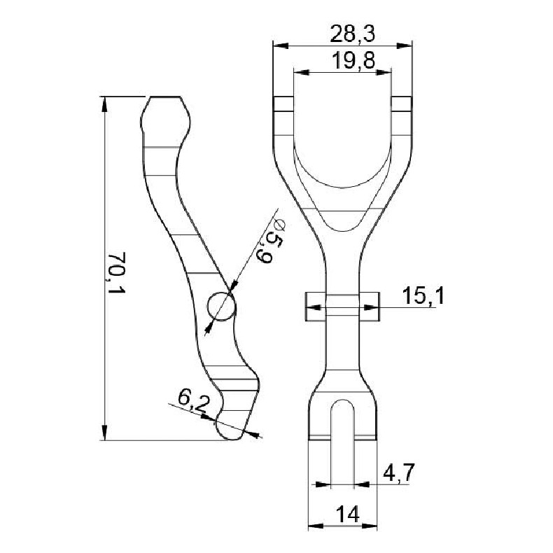 Garfo para Motor de Partida - Unifap - 4.474